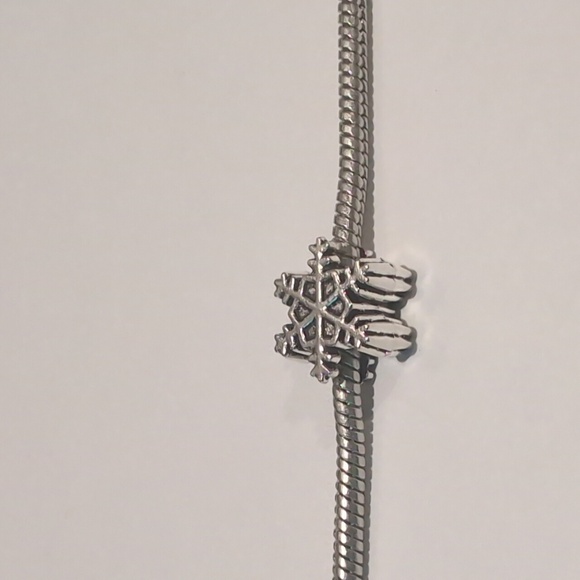 Pandora Jewelry - Silver Snowflake Charm for Pandora Style Bracelet